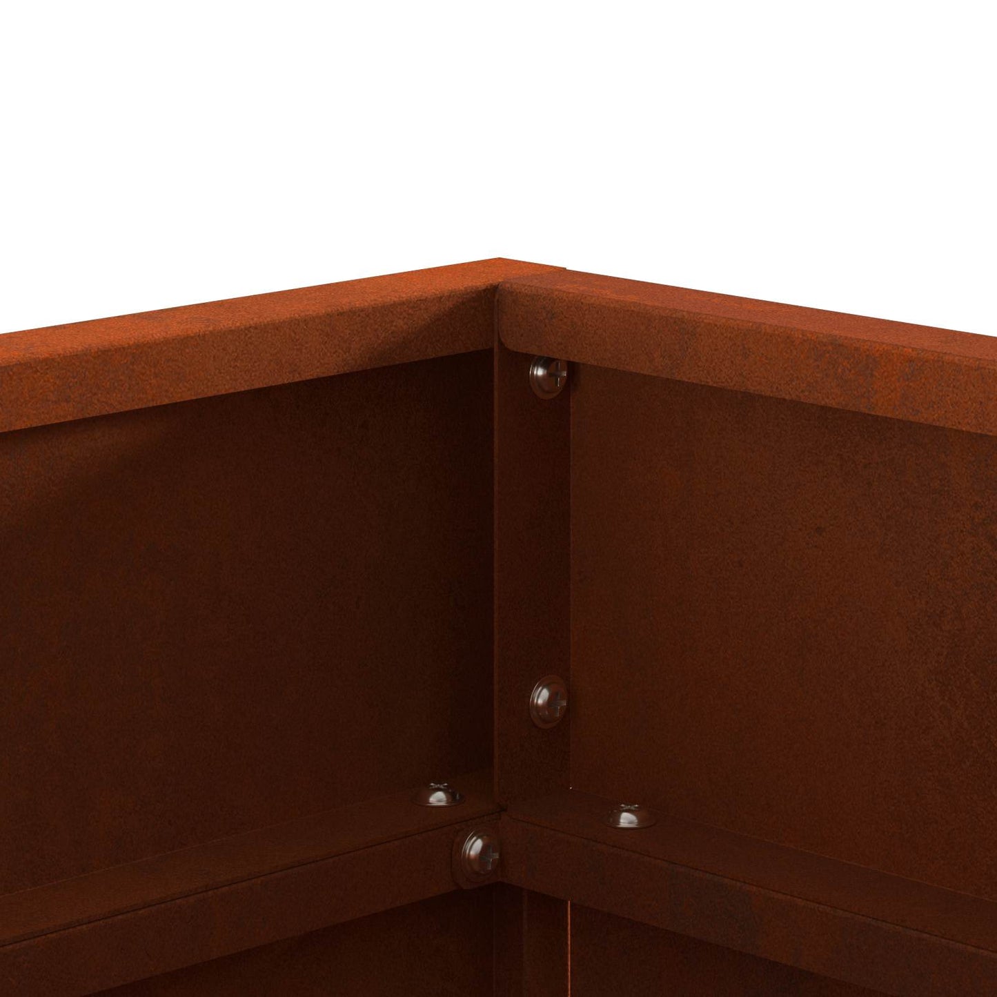 Feuerstelle Braun 50 x 50 x 38 cm Wetterfeststahl