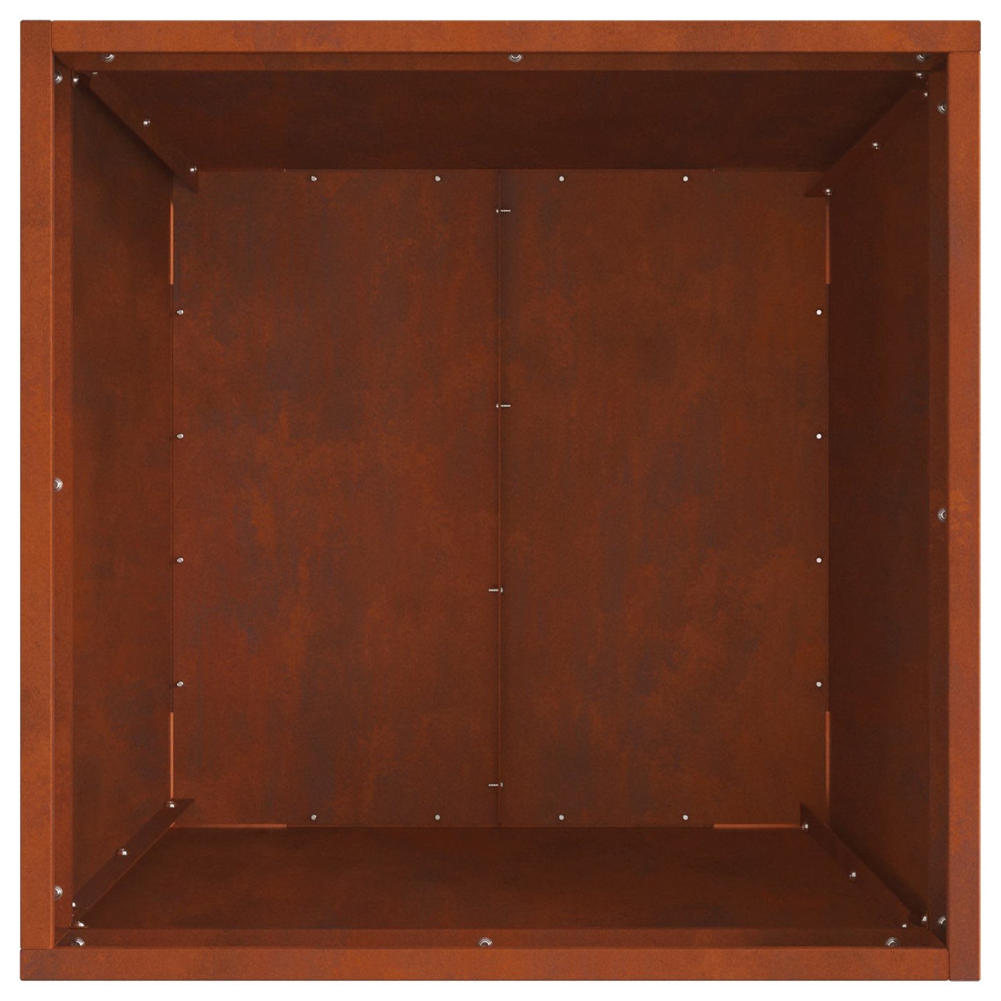 Feuerstelle Braun 50 x 50 x 38 cm Wetterfeststahl