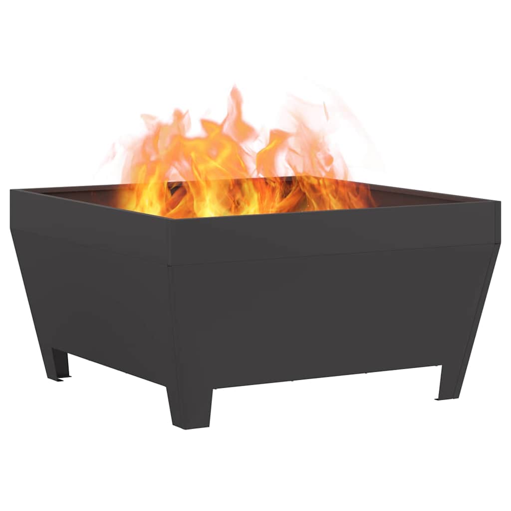 Feuerstelle Schwarz 80 x 80 x 43 cm Stahl