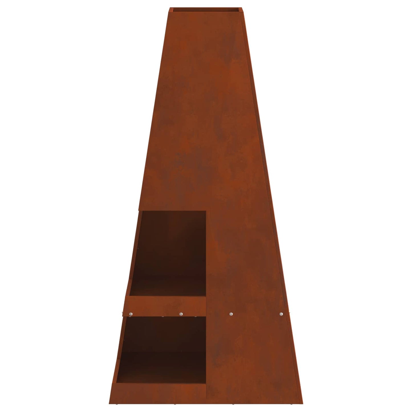 Feuerstelle Braun 50 x 50 x 100 cm Stahl