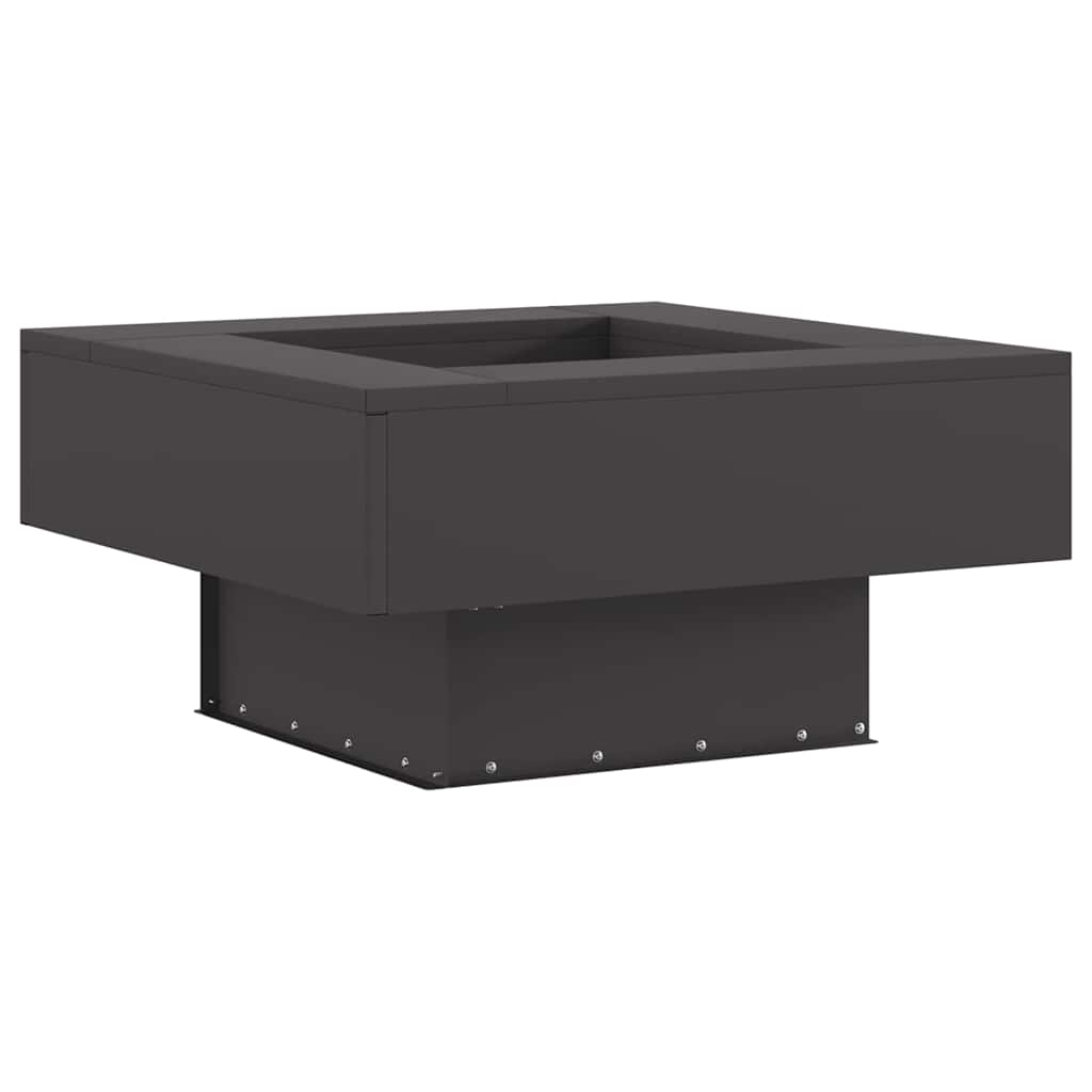 Feuerstelle Schwarz 60 x 60 x 30 cm Stahl