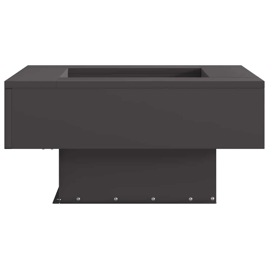 Feuerstelle Schwarz 60 x 60 x 30 cm Stahl