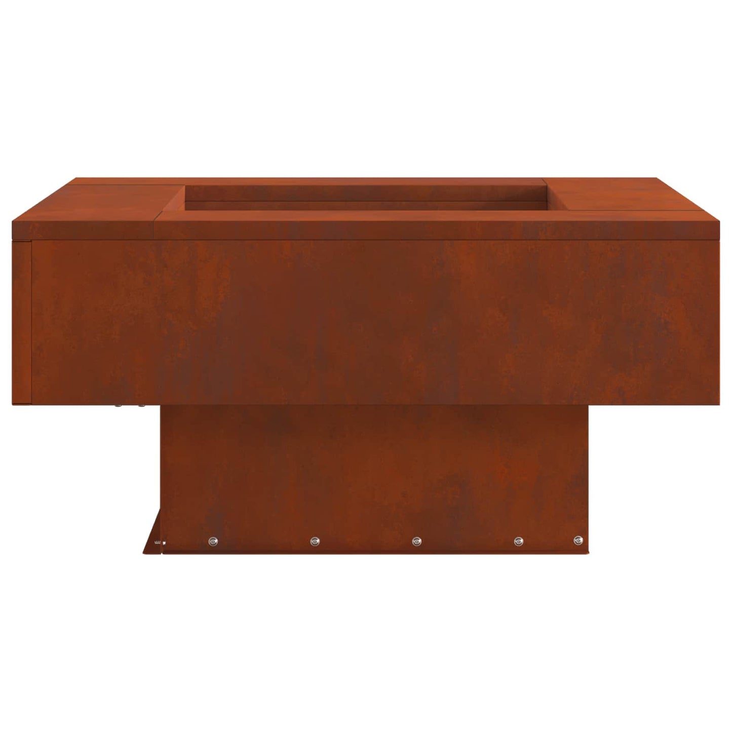 Feuerstelle Braun 60 x 60 x 30 cm Wetterfeststahl
