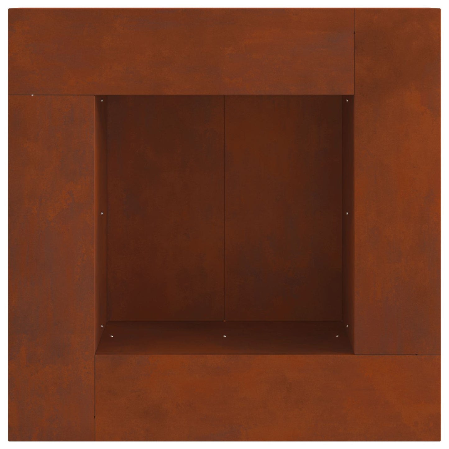 Feuerstelle Braun 60 x 60 x 30 cm Wetterfeststahl