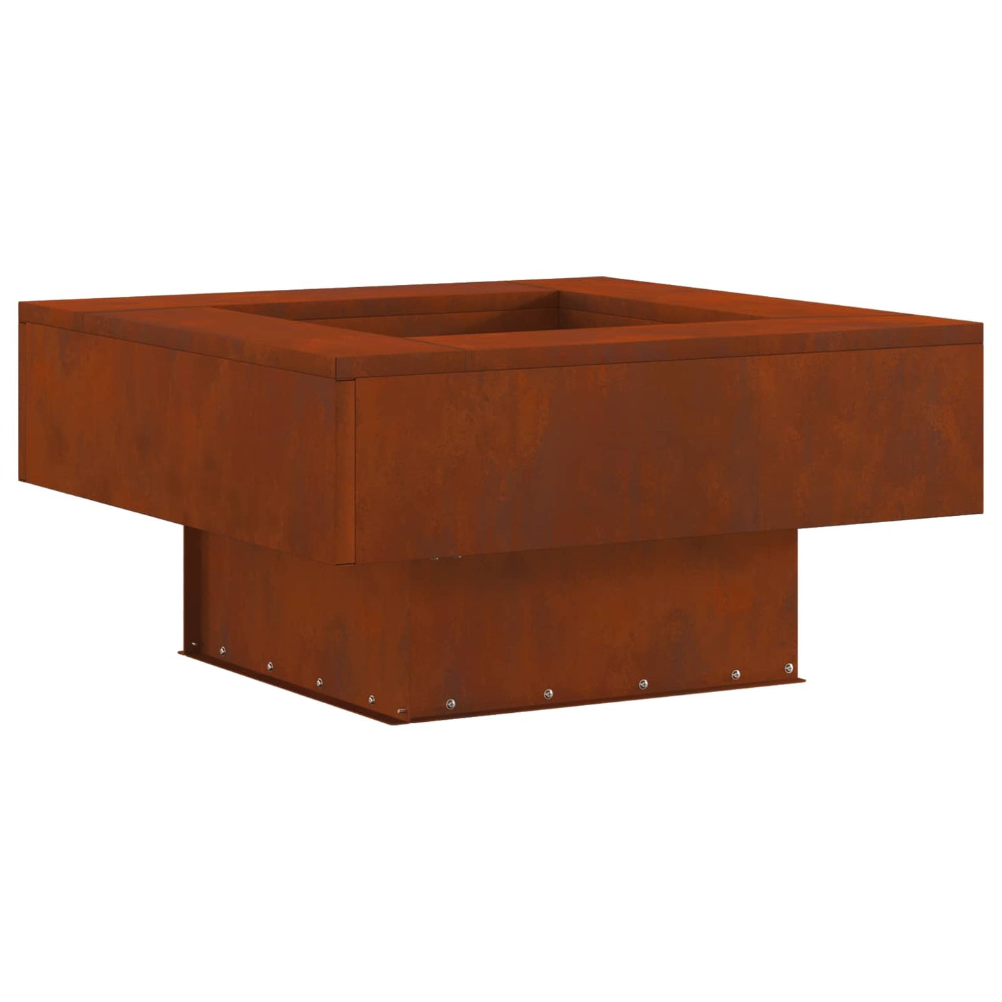 Feuerstelle Braun 80 x 80 x 40 cm Wetterfeststahl