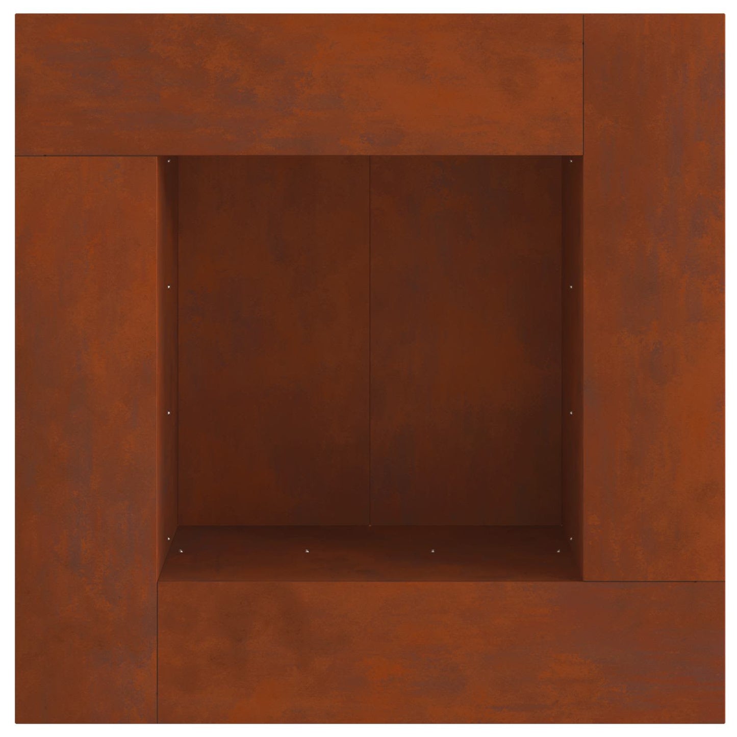 Feuerstelle Braun 80 x 80 x 40 cm Wetterfeststahl