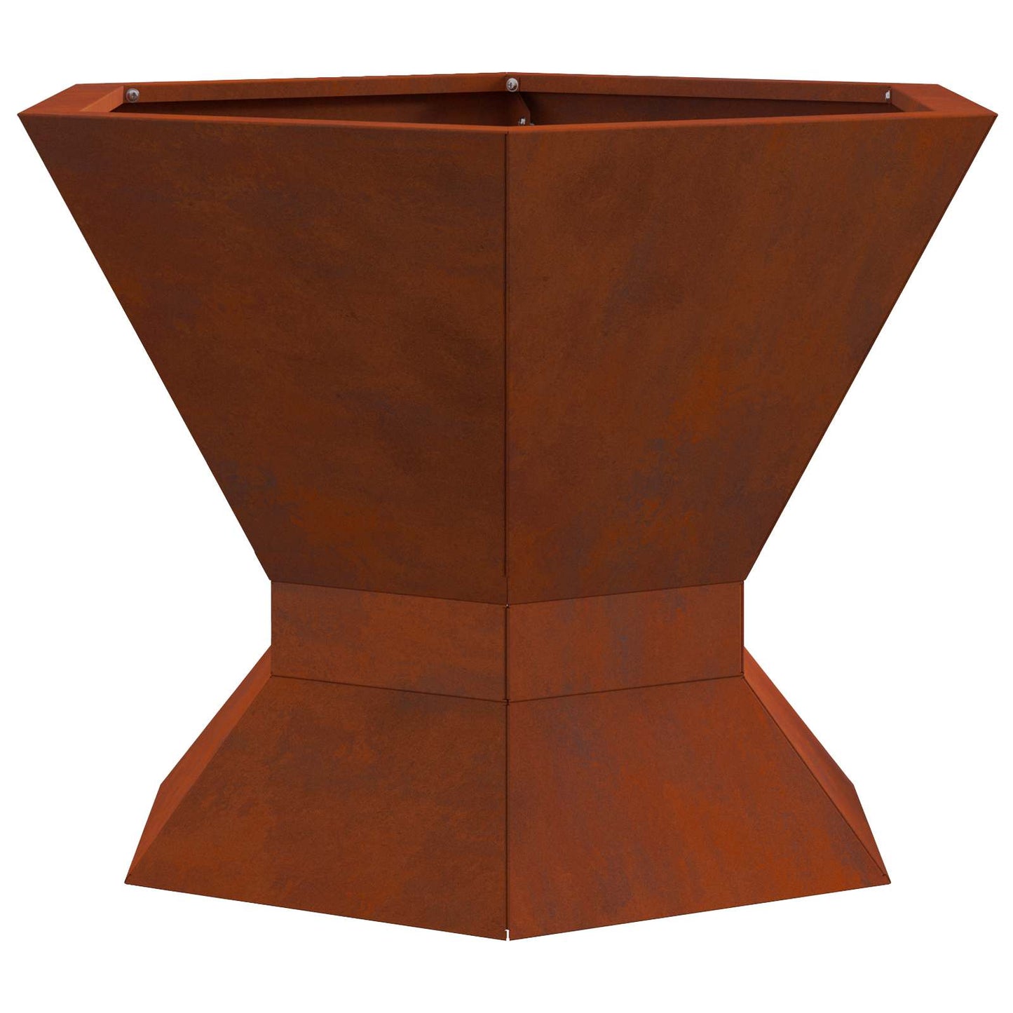 Feuerstelle Braun 50 x 50 x 40 cm Wetterfeststahl