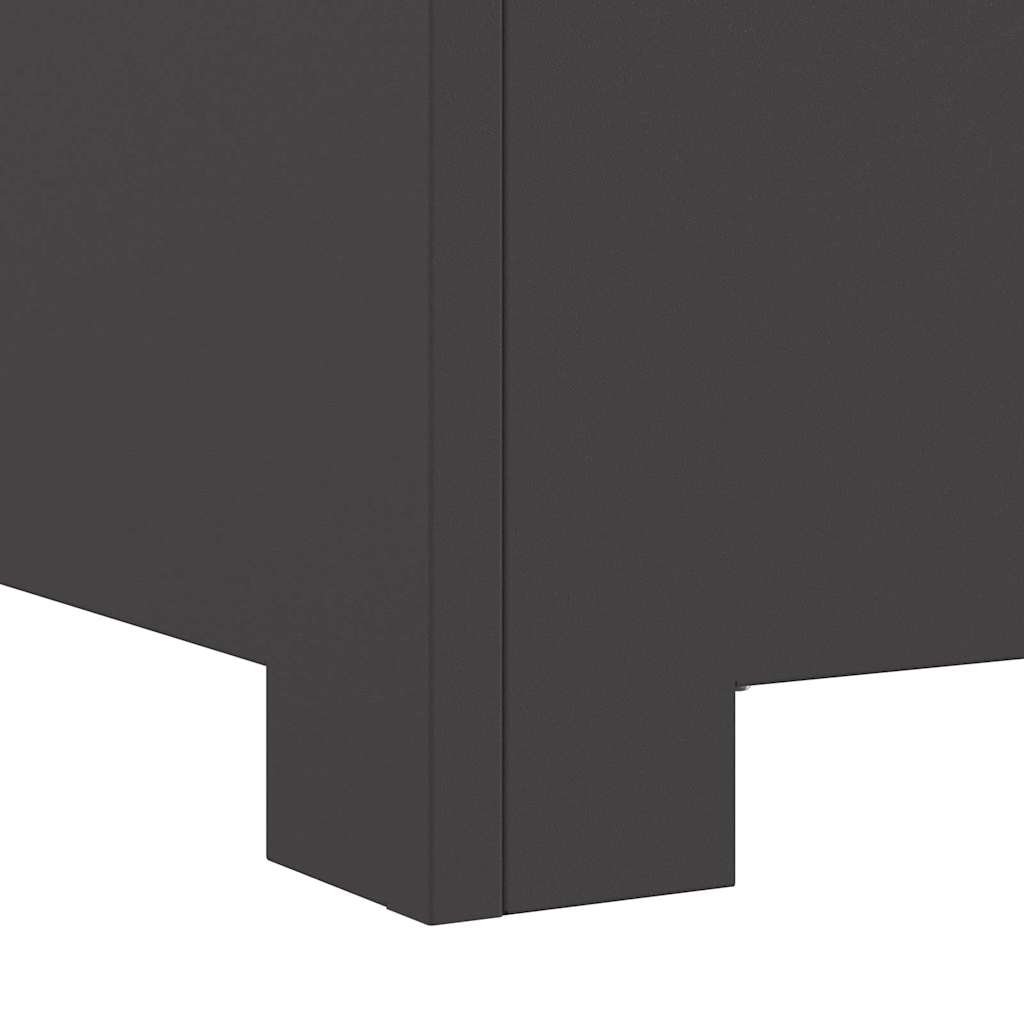 Feuerstelle Schwarz 80 x 80 x 40 cm Stahl