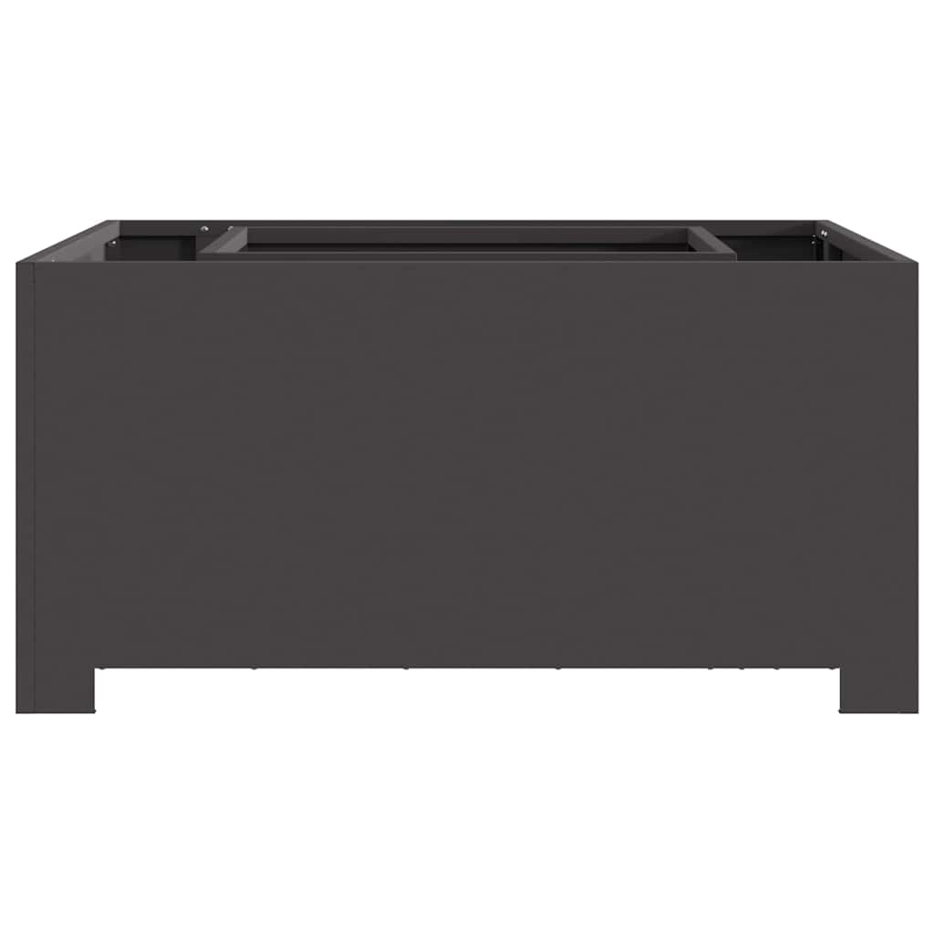 Feuerstelle Schwarz 80 x 80 x 40 cm Stahl