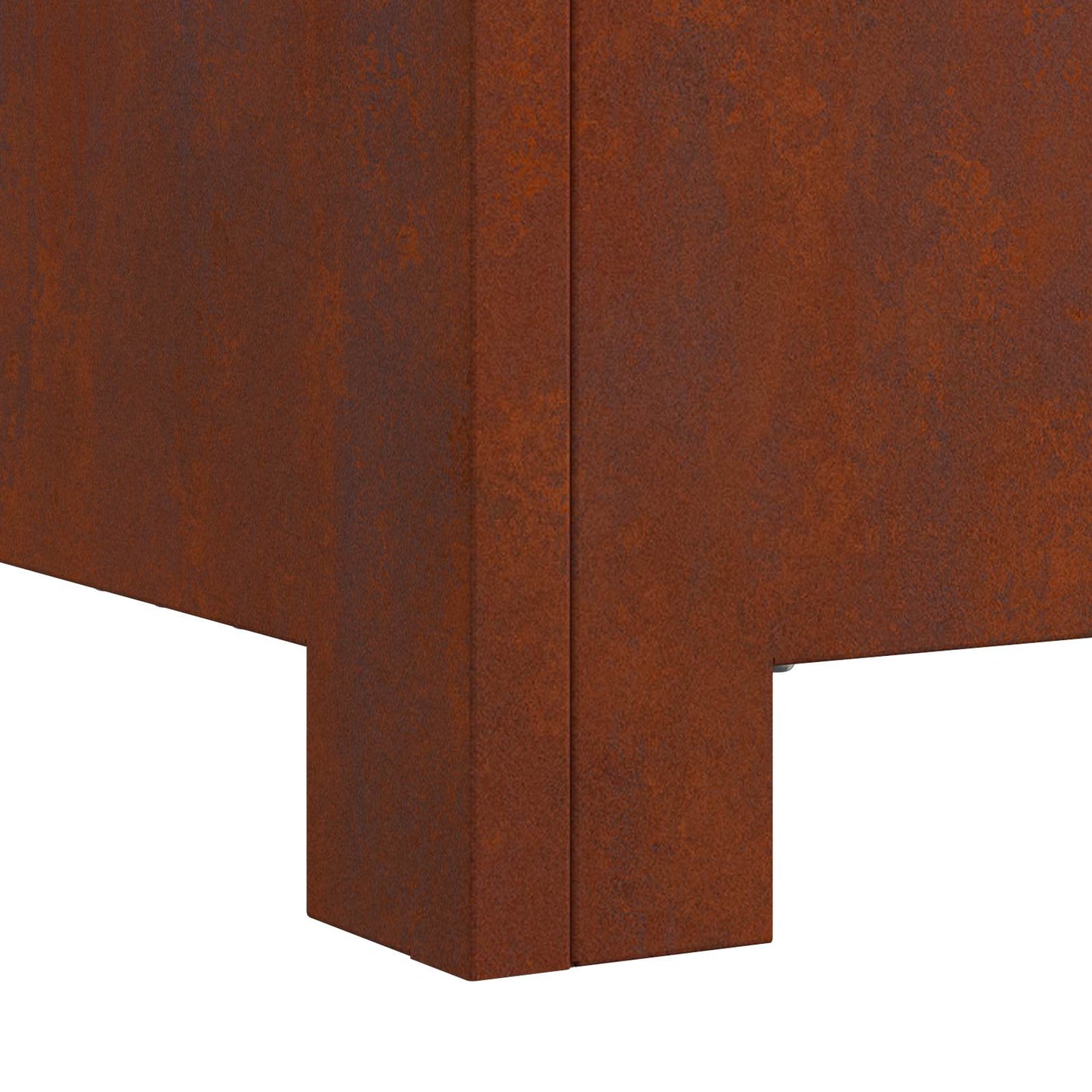 Feuerstelle Braun 80 x 80 x 40 cm Wetterfeststahl