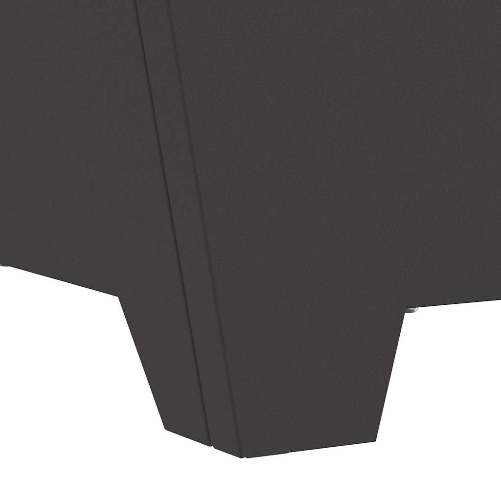Feuerstelle Schwarz 60 x 60 x 30 cm Stahl