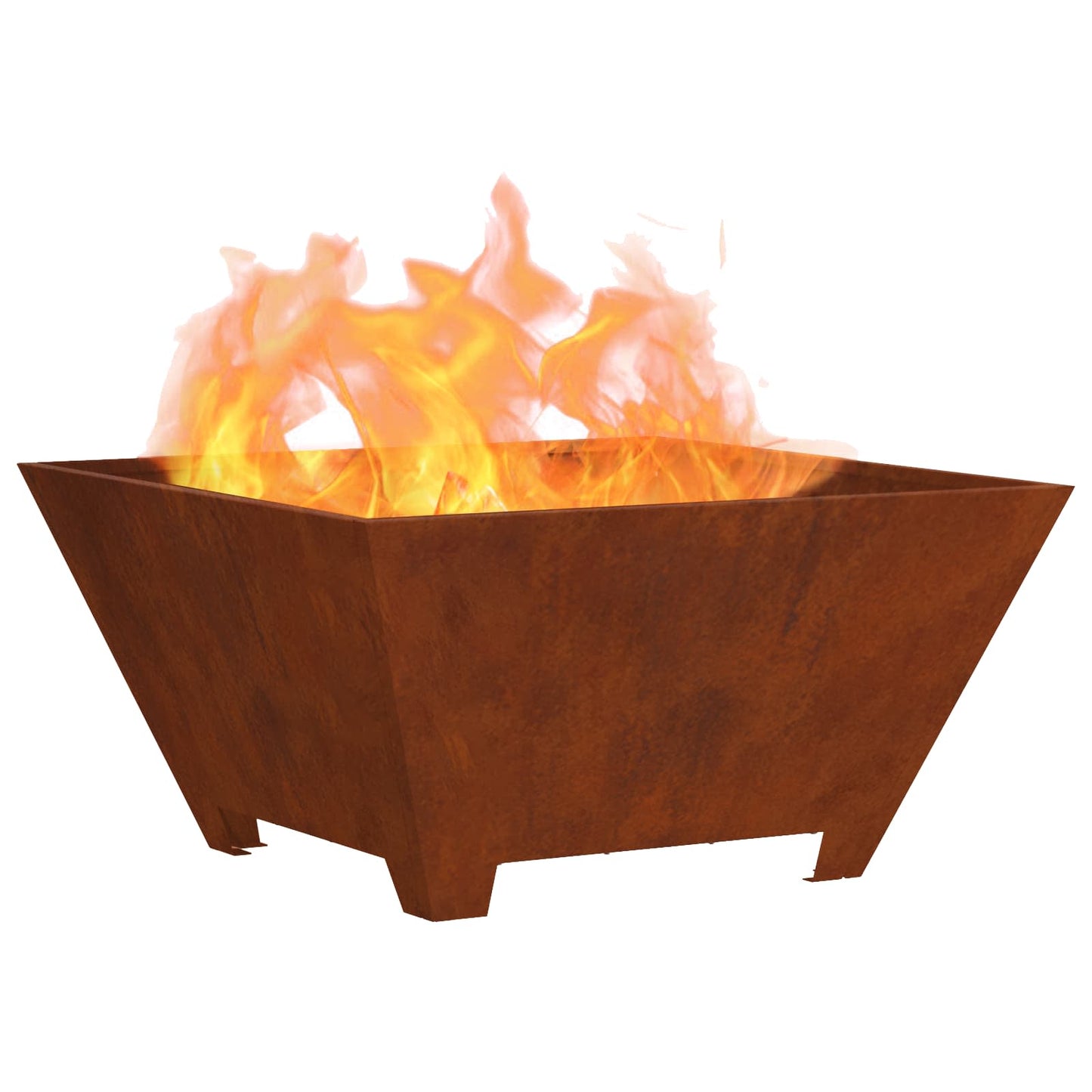 Feuerstelle Braun 60 x 60 x 30 cm Wetterstahl