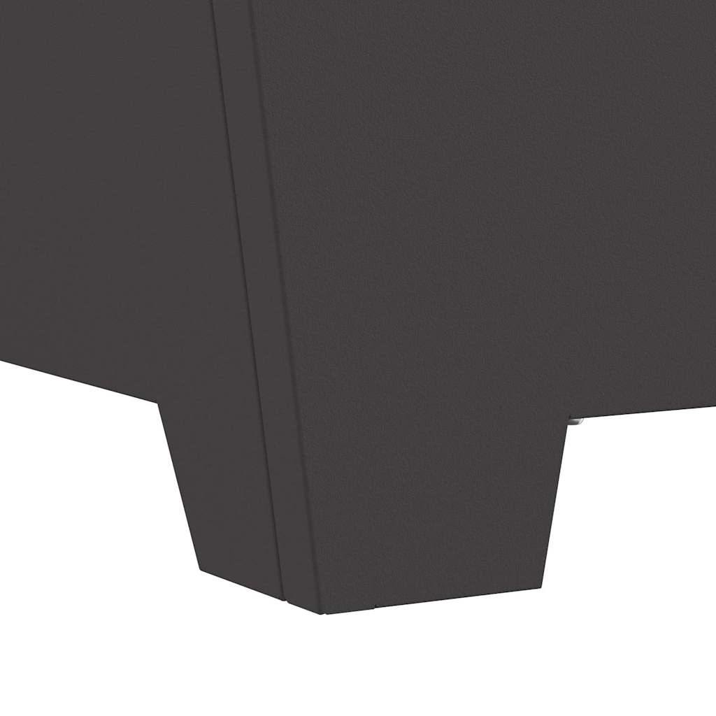 Feuerstelle Schwarz 80 x 80 x 40 cm Stahl