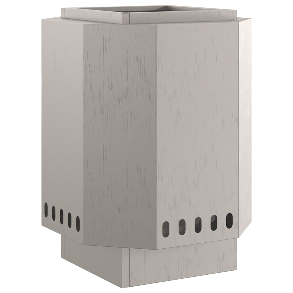 Rauchfreier Feuerkorb Braun 38 x 38 x 51 cm Wetterfeststahl