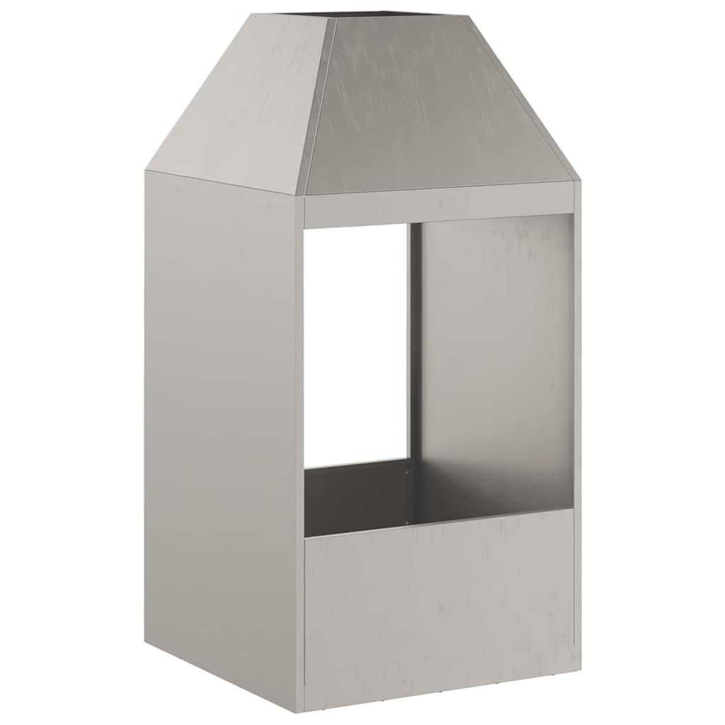Feuerstelle Braun 50 x 50 x 100 cm Wetterfeststahl