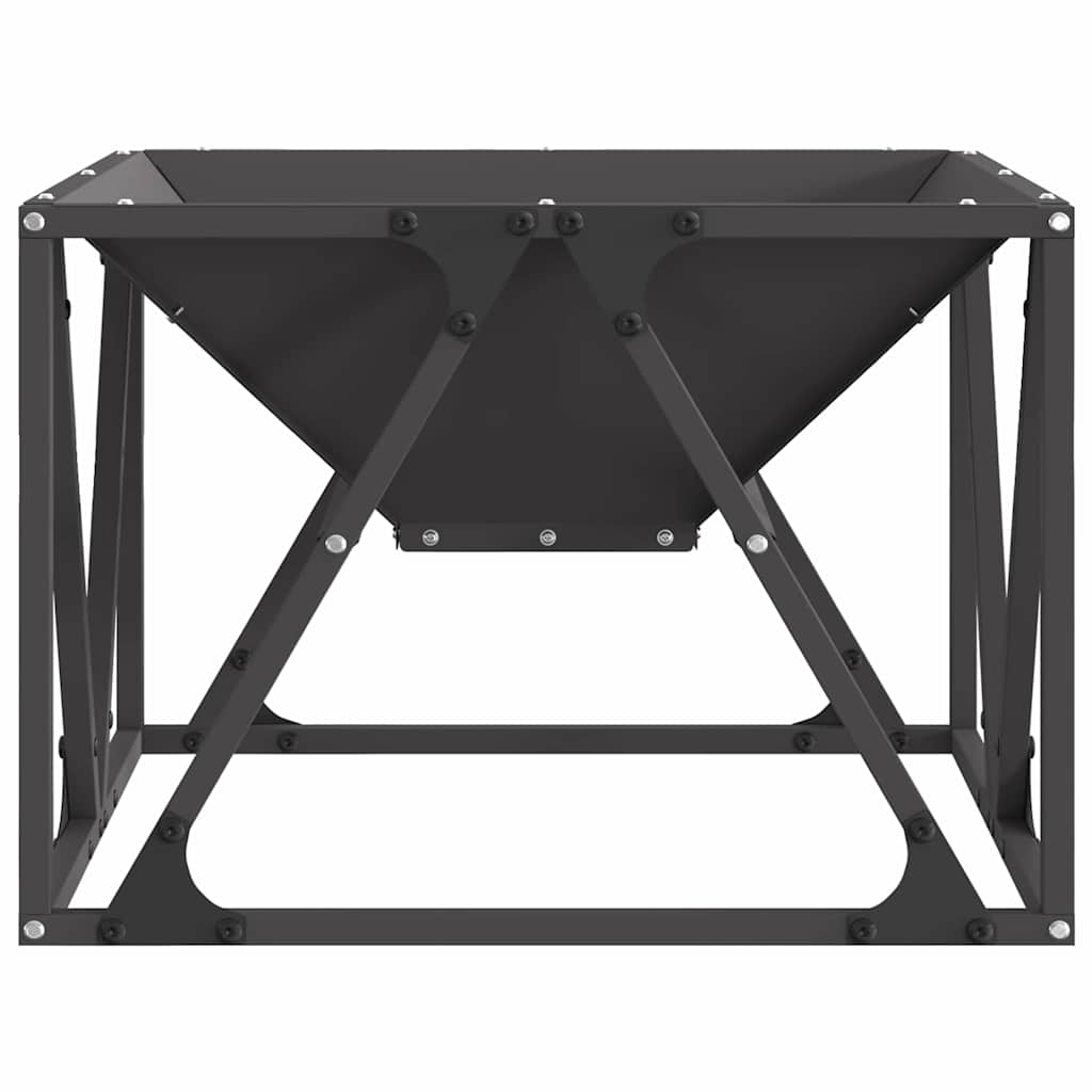 Feuerstelle Schwarz 50 x 50 x 35 cm Stahl