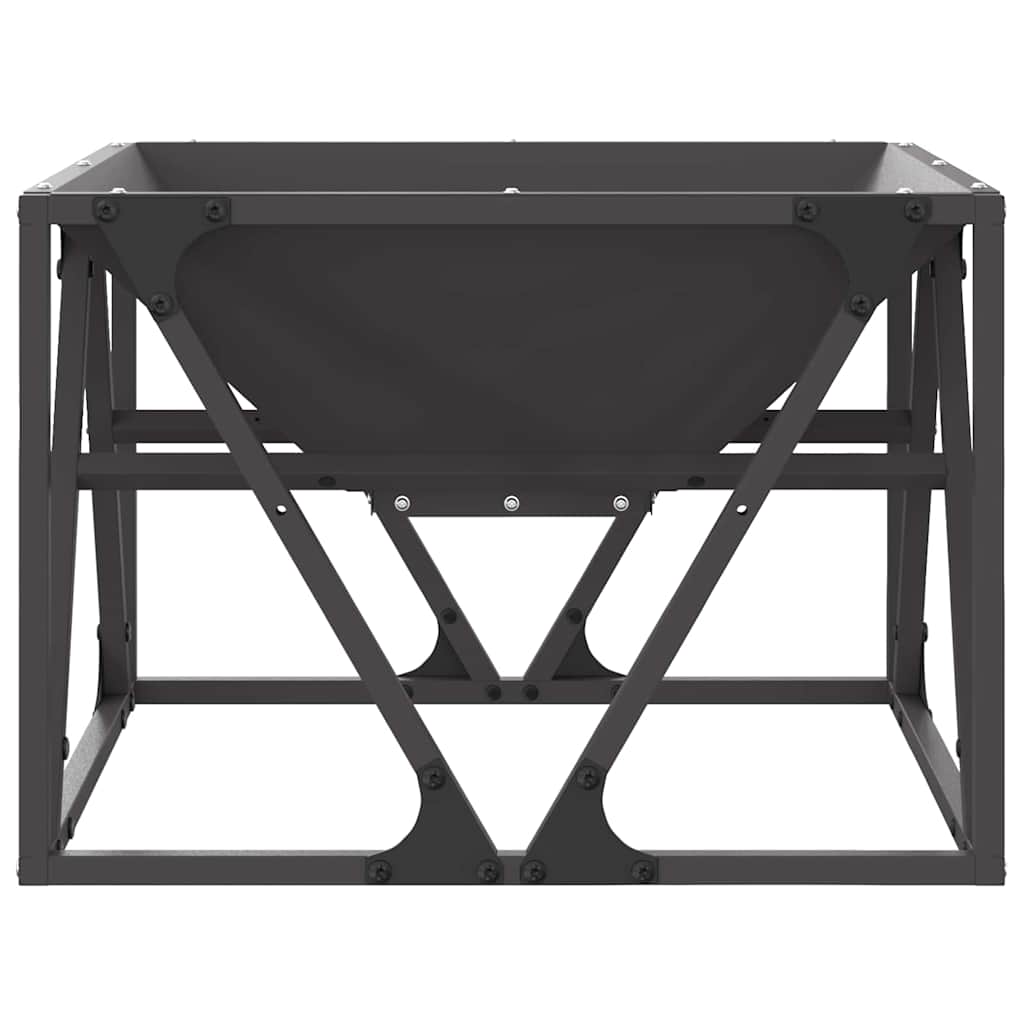 Feuerstelle Schwarz 50 x 50 x 35 cm Stahl