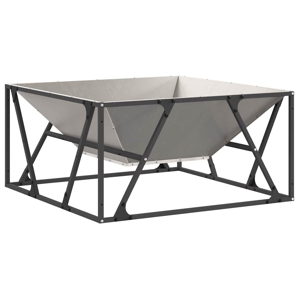 Feuerstelle Braun 80 x 80 x 40 cm Wetterfeststahl