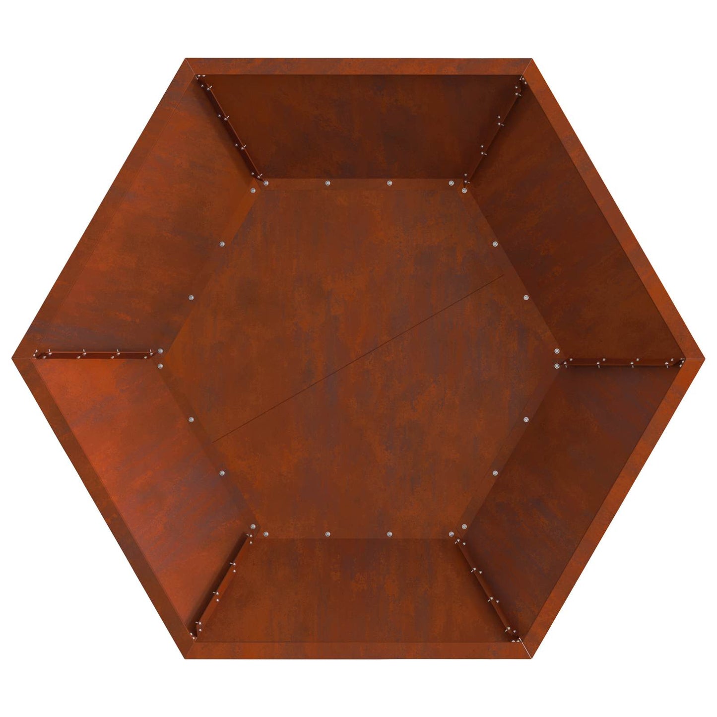 Feuerstelle Braun 100 x 100 x 28 cm Wetterfeststahl