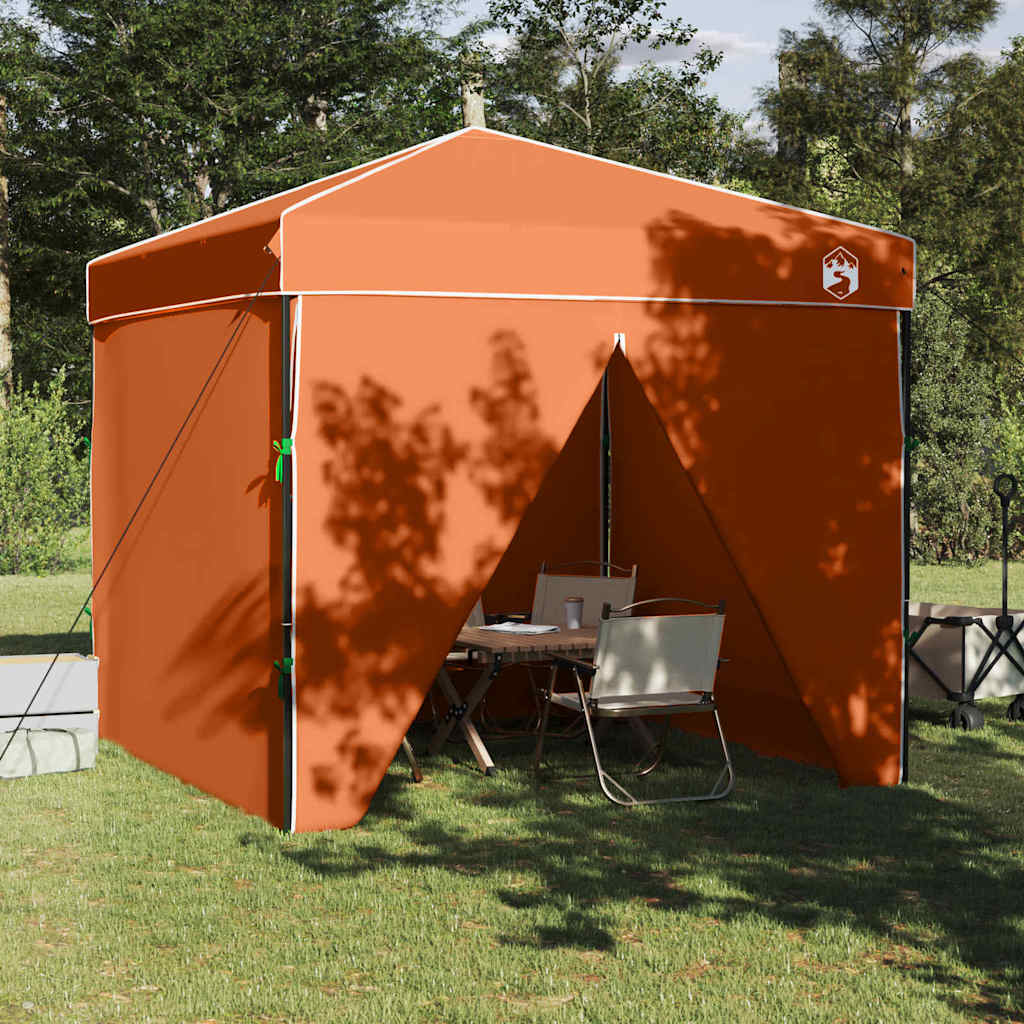 Pavillon-Zelt Orange 243 x 243 x 251 cm Stoff