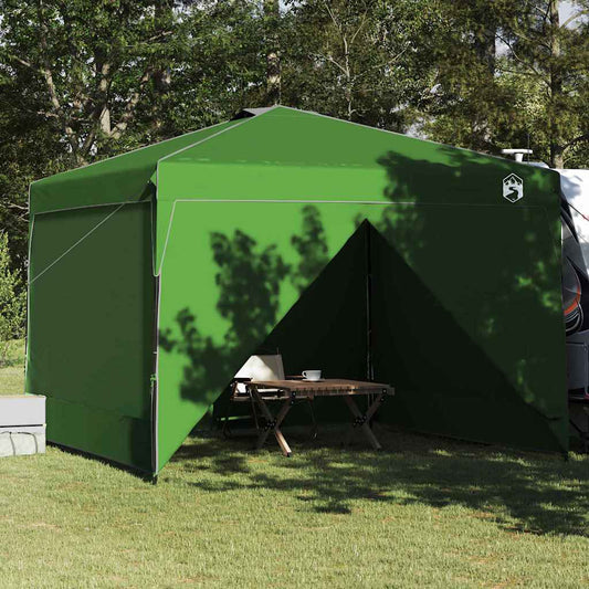 Pavillon-Zelt Grün 290 x 290 x 251 cm Stoff