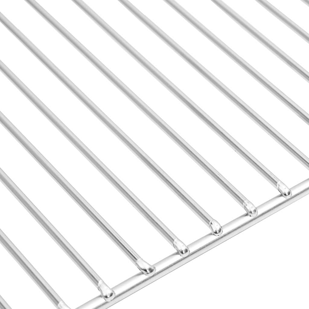 Grillrost Silber 45 x 40 cm Edelstahl