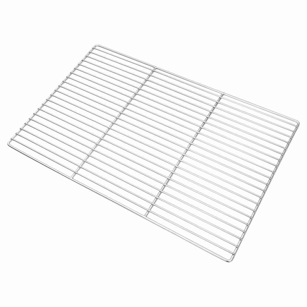 Grillrost Silber 60 x 40 cm Edelstahl