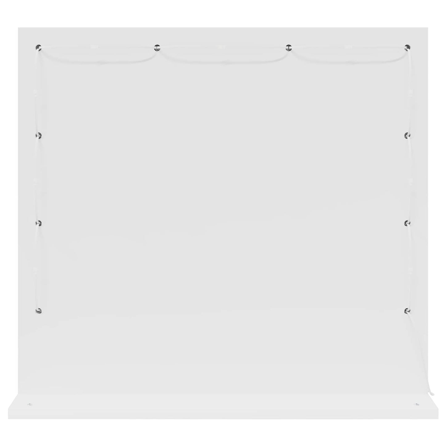 Vanity Mirror White 60 x 55 x 18 cm Glass and Veneered Wood