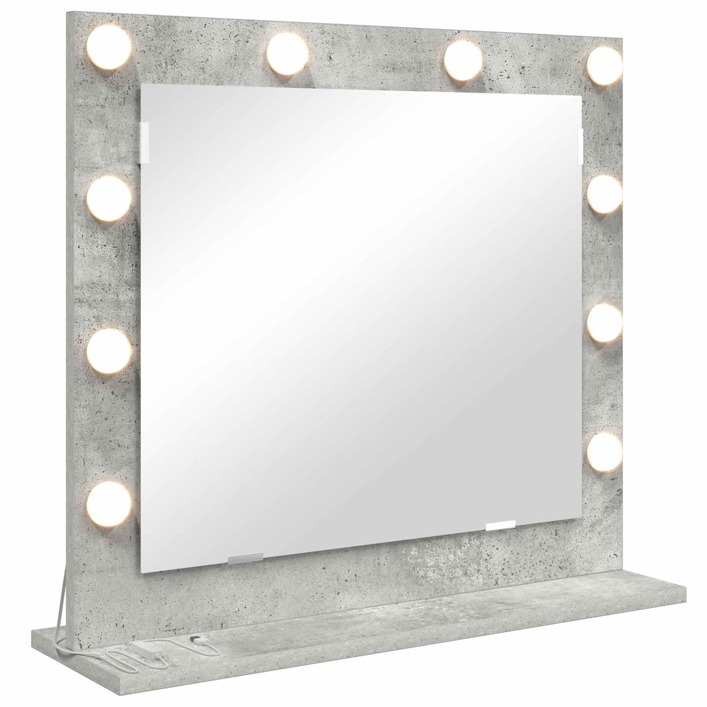 Washbasin Mirror Rectangular Concrete Grey 60 x 55 x 18 cm