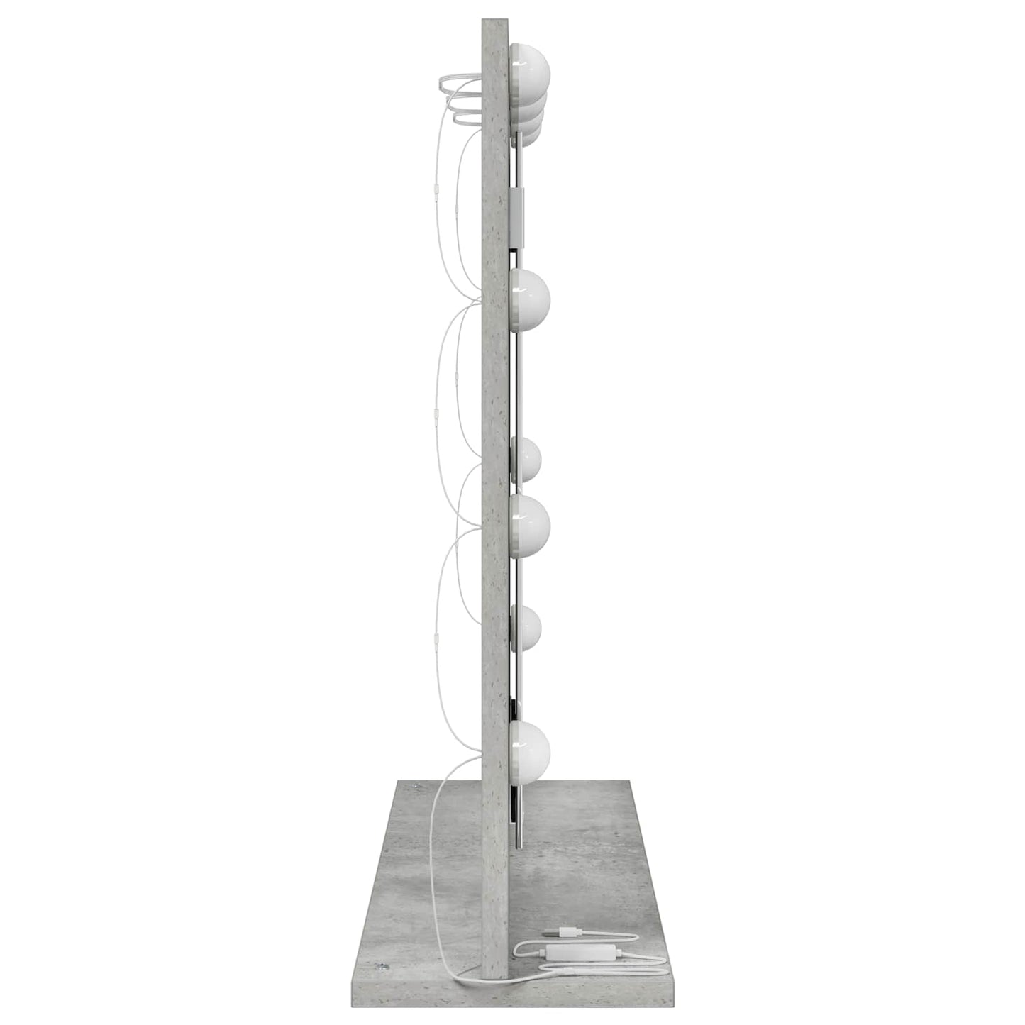 Washbasin Mirror Rectangular Concrete Grey 60 x 55 x 18 cm