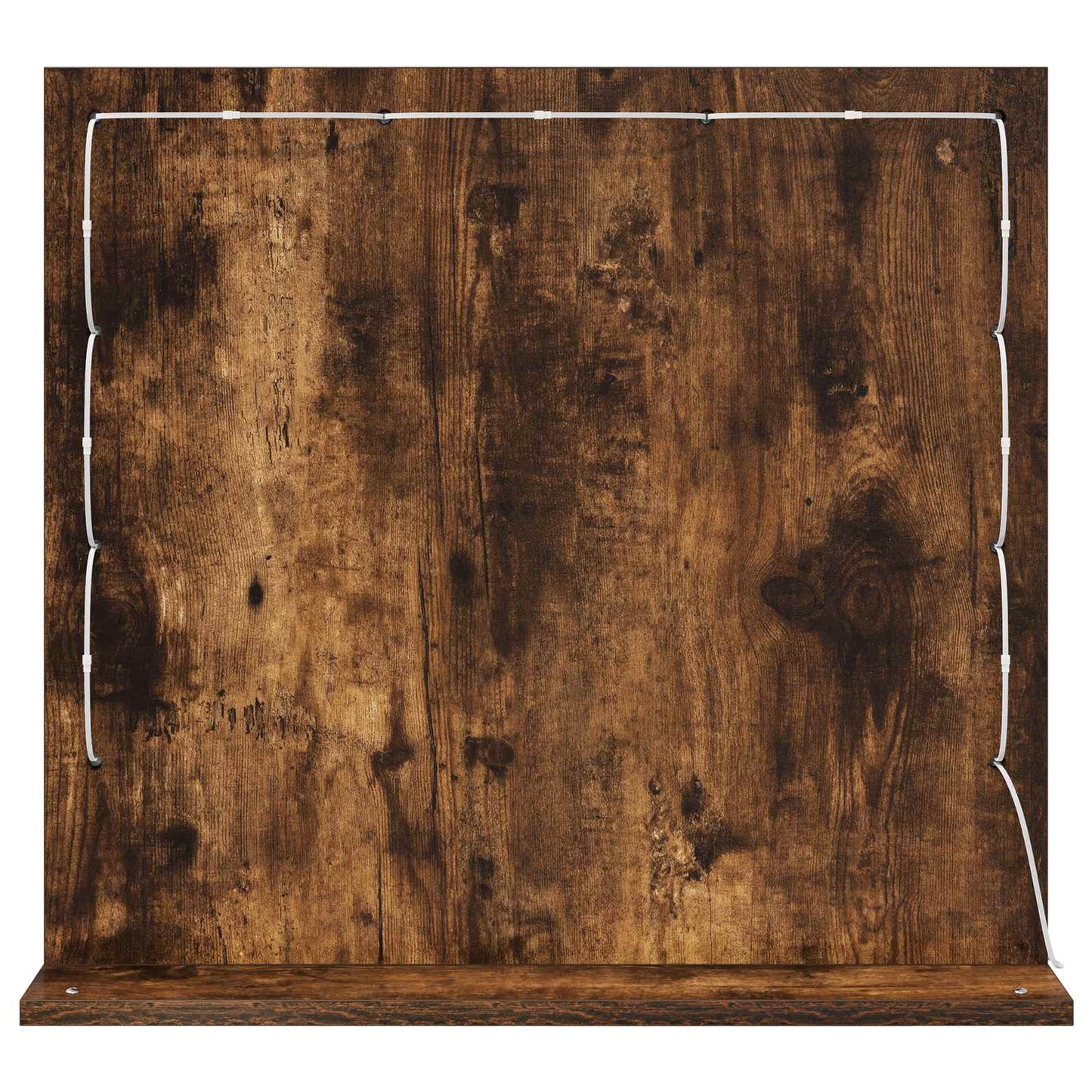 Waschtischspiegel mit Spiegel Geräucherte Eiche 60 x 55 x 18 cm