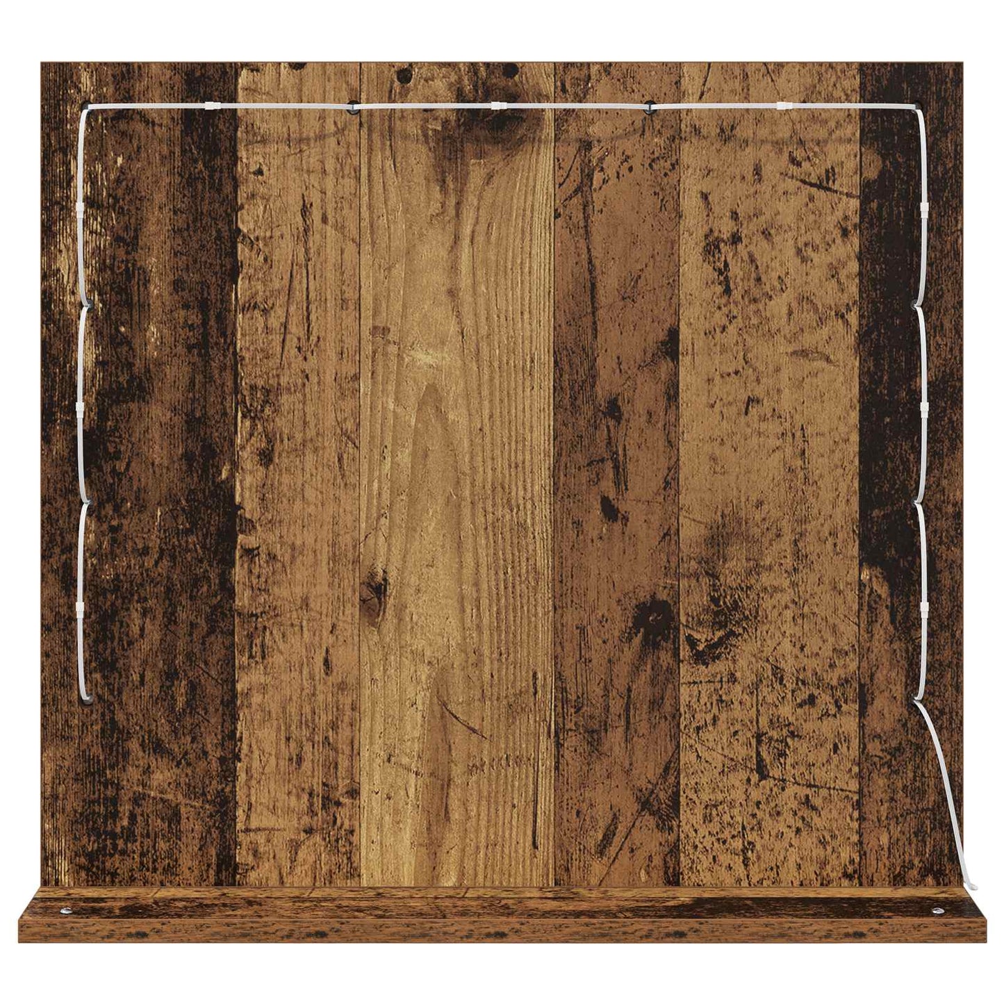Waschtischspiegel Rechtwinklig Altholz 60 x 55 x 18 cm