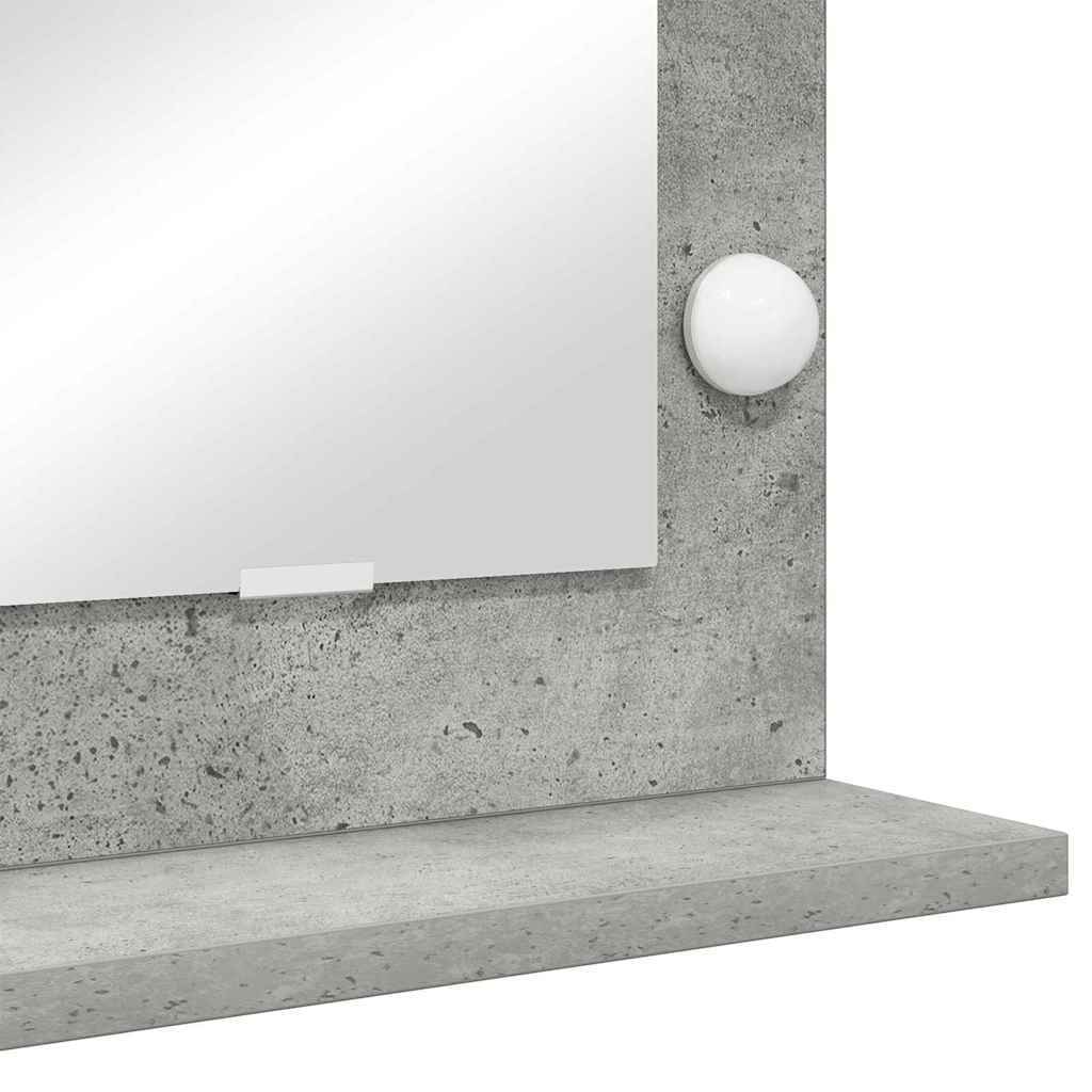 Washbasin Mirror Rectangular Concrete Grey 80 x 55 x 18 cm