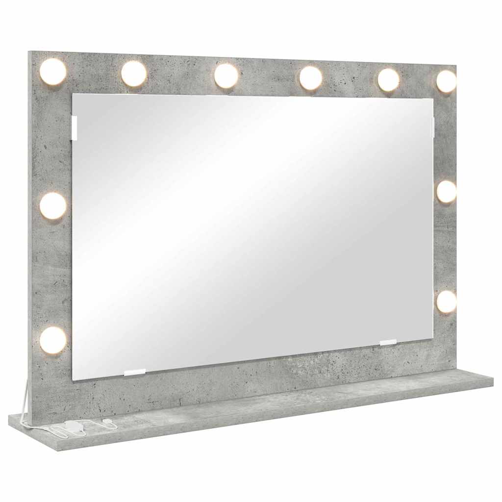Washbasin Mirror Rectangular Concrete Grey 80 x 55 x 18 cm