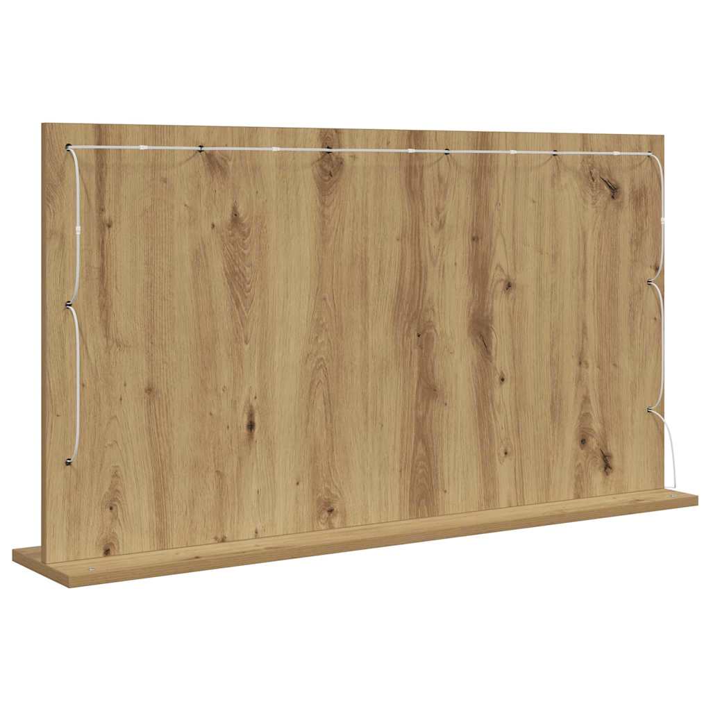 Waschtischspiegel Rechtwinklig Artisan-Eiche 100 x 55 x 18 cm