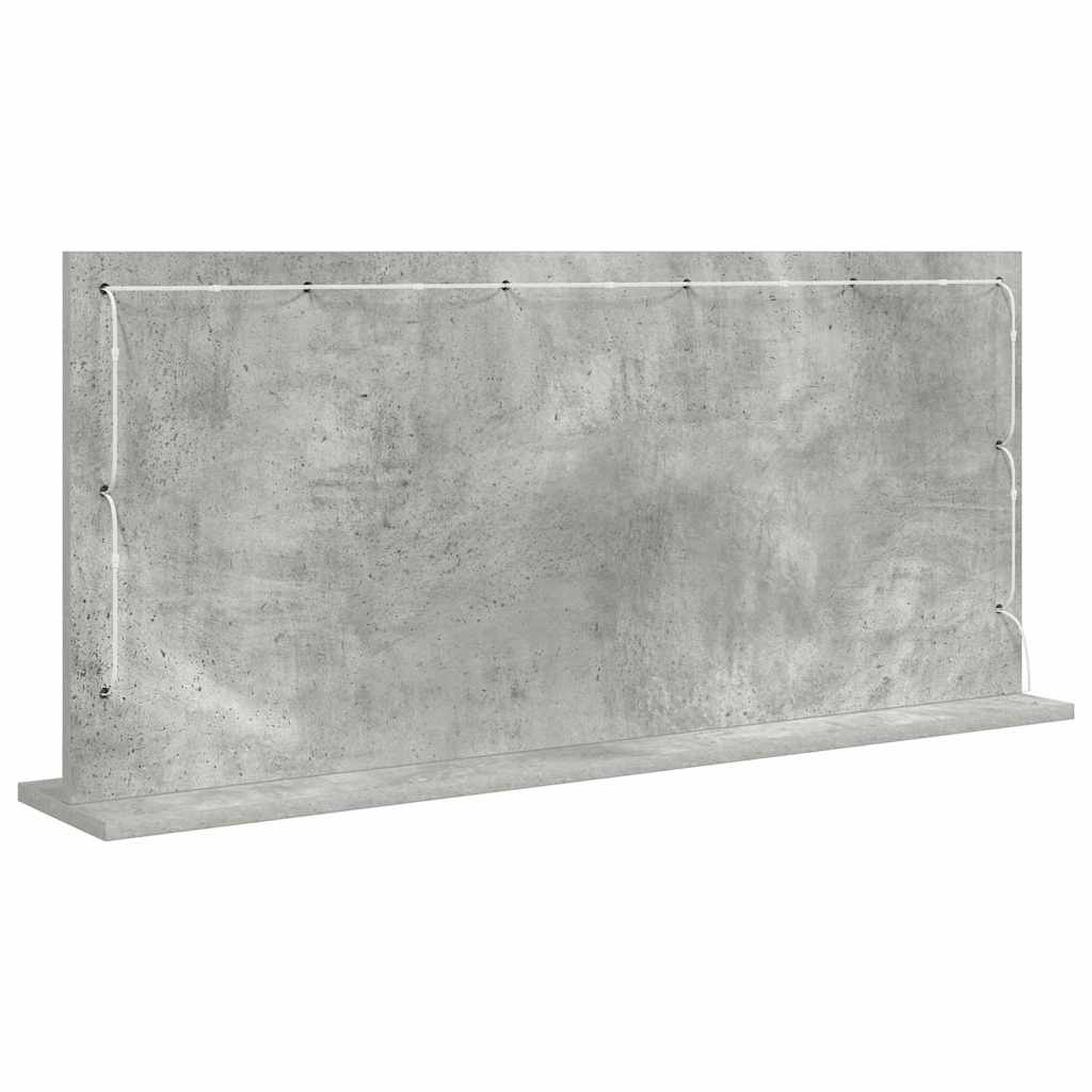 Washbasin Mirror Rectangular Concrete Grey 100 x 45 x 18 cm