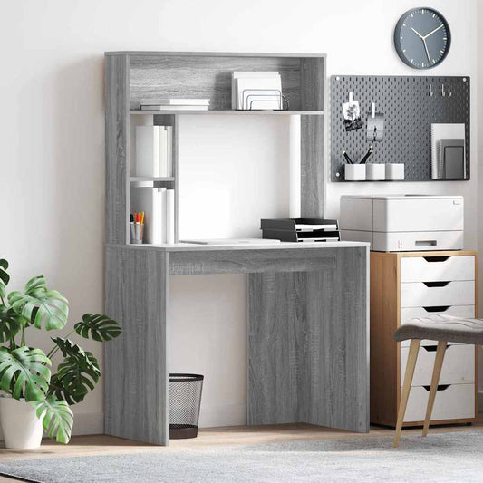 Schreibtisch Graues Sonoma 91 x 50 x 149 cm Holzwerkstoff