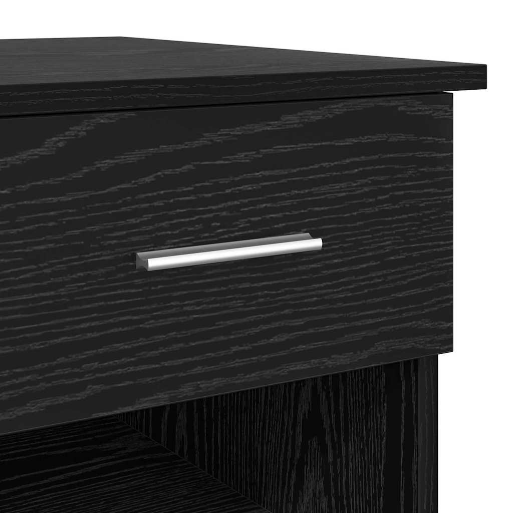 Bureau aspect chêne noir 90 x 49 x 75 cm Bois d'ingénierie