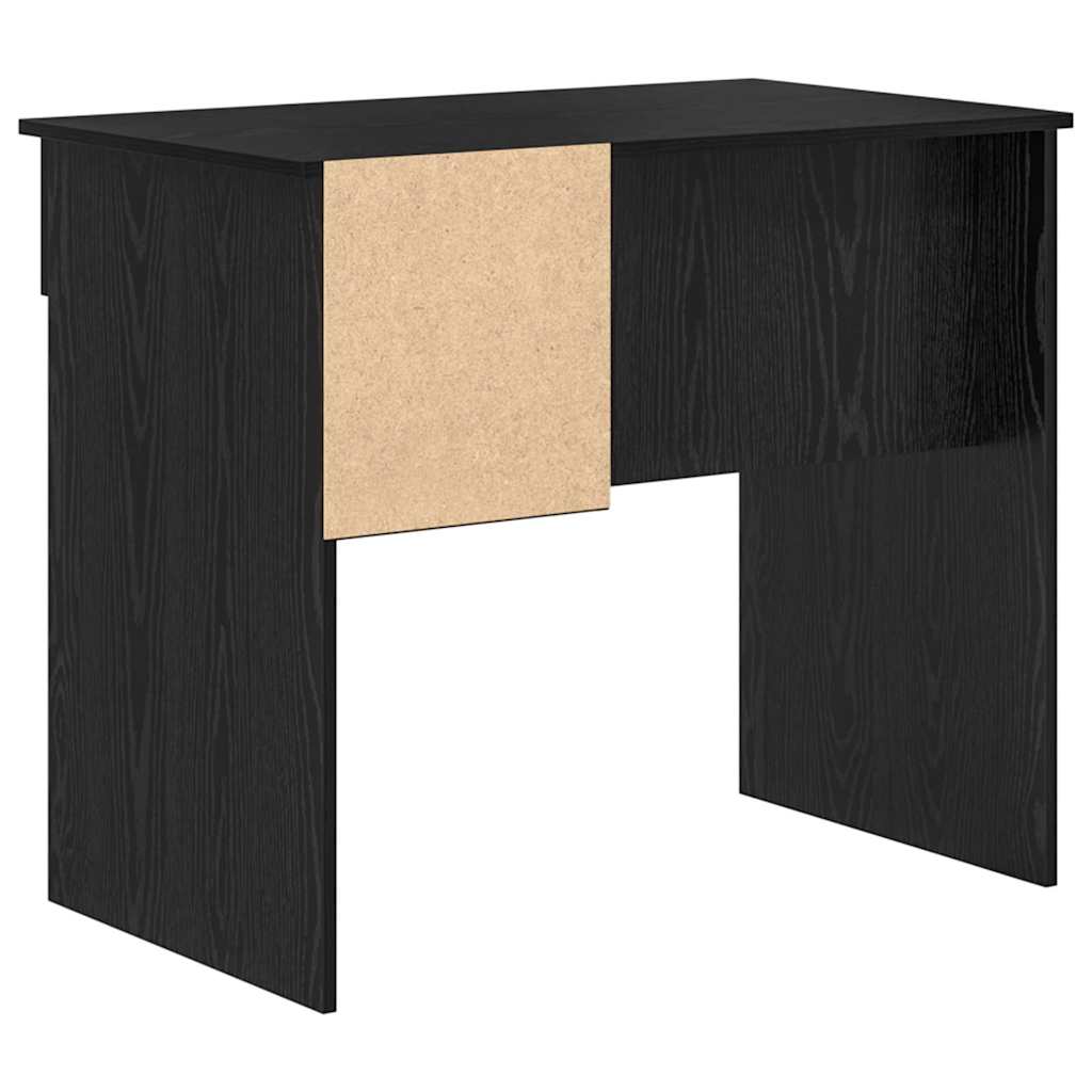 Bureau aspect chêne noir 90 x 49 x 75 cm Bois d'ingénierie