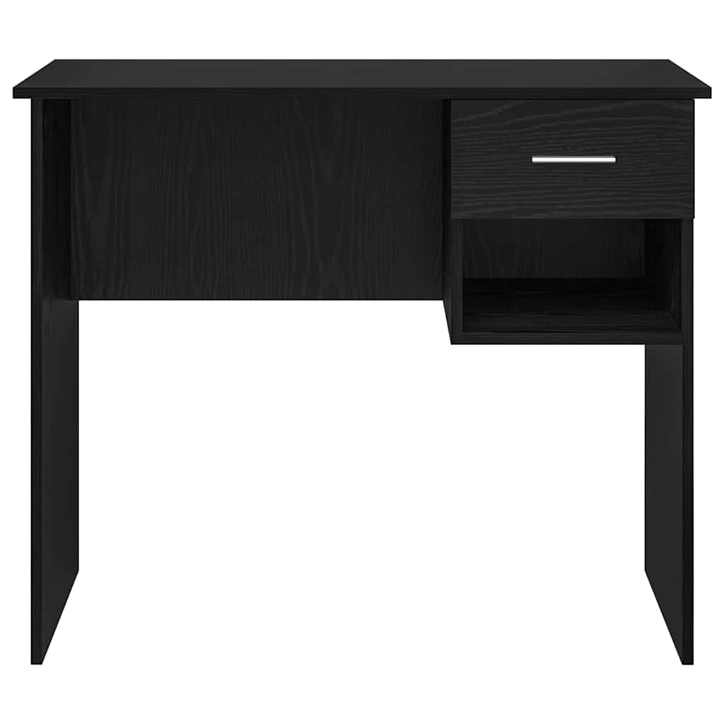 Bureau aspect chêne noir 90 x 49 x 75 cm Bois d'ingénierie