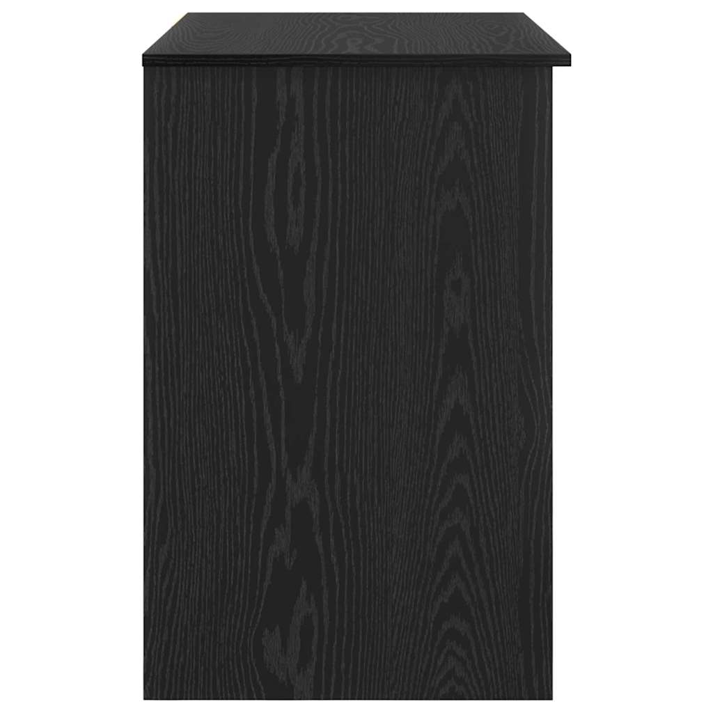 Bureau aspect chêne noir 90 x 49 x 75 cm Bois d'ingénierie