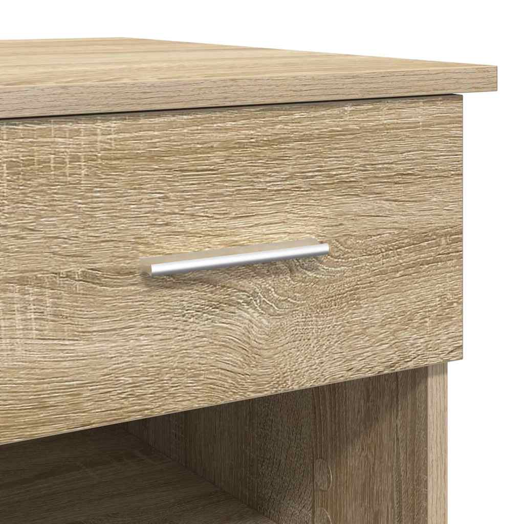 Bureau chêne Sonoma 90 x 49 x 75 cm panneaux de particules