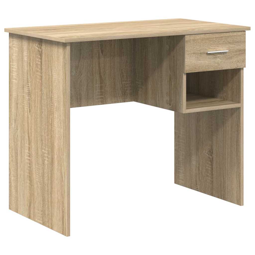 Bureau chêne Sonoma 90 x 49 x 75 cm panneaux de particules