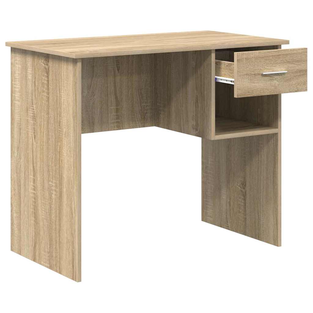 Bureau chêne Sonoma 90 x 49 x 75 cm panneaux de particules