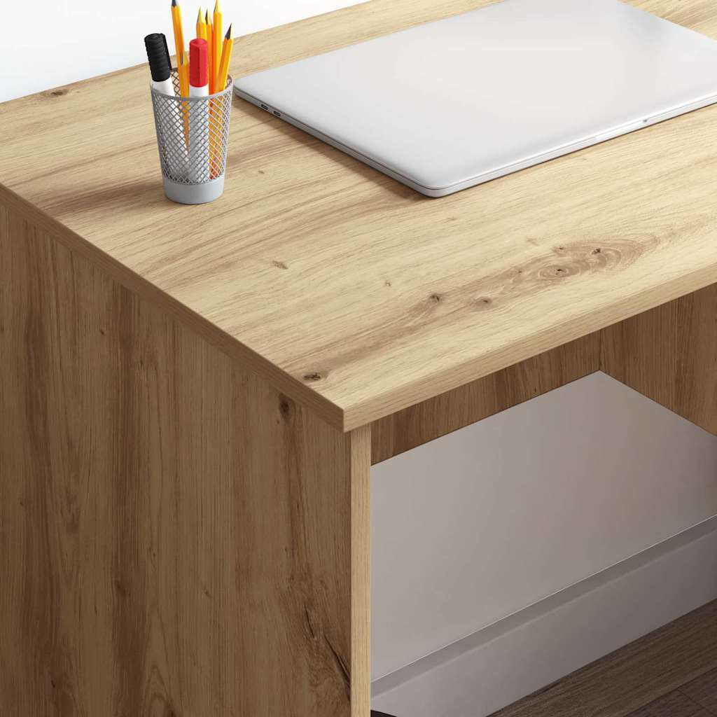Bureau chêne Artisan 90 x 49 x 75 cm bois d'ingénierie