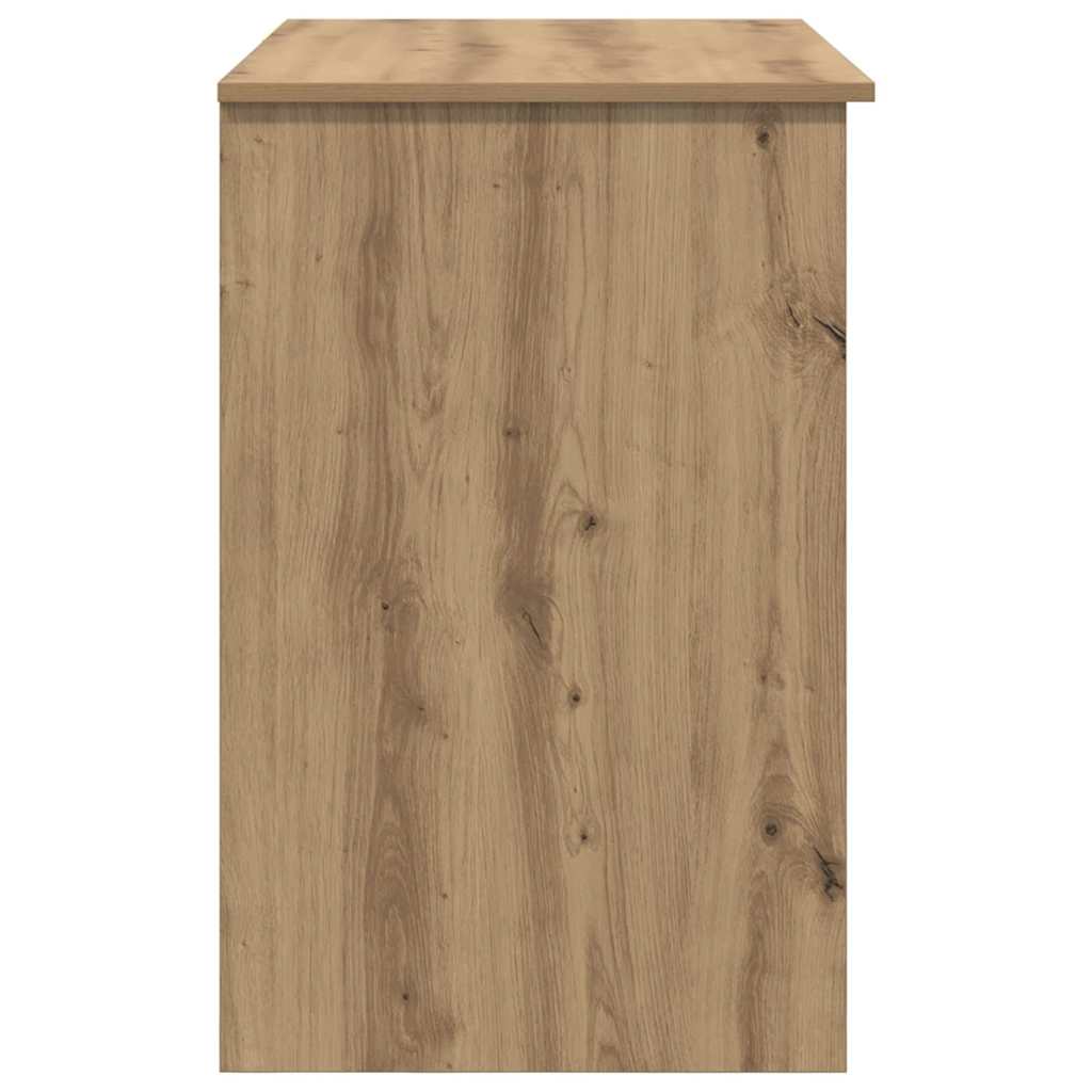 Bureau chêne Artisan 90 x 49 x 75 cm bois d'ingénierie
