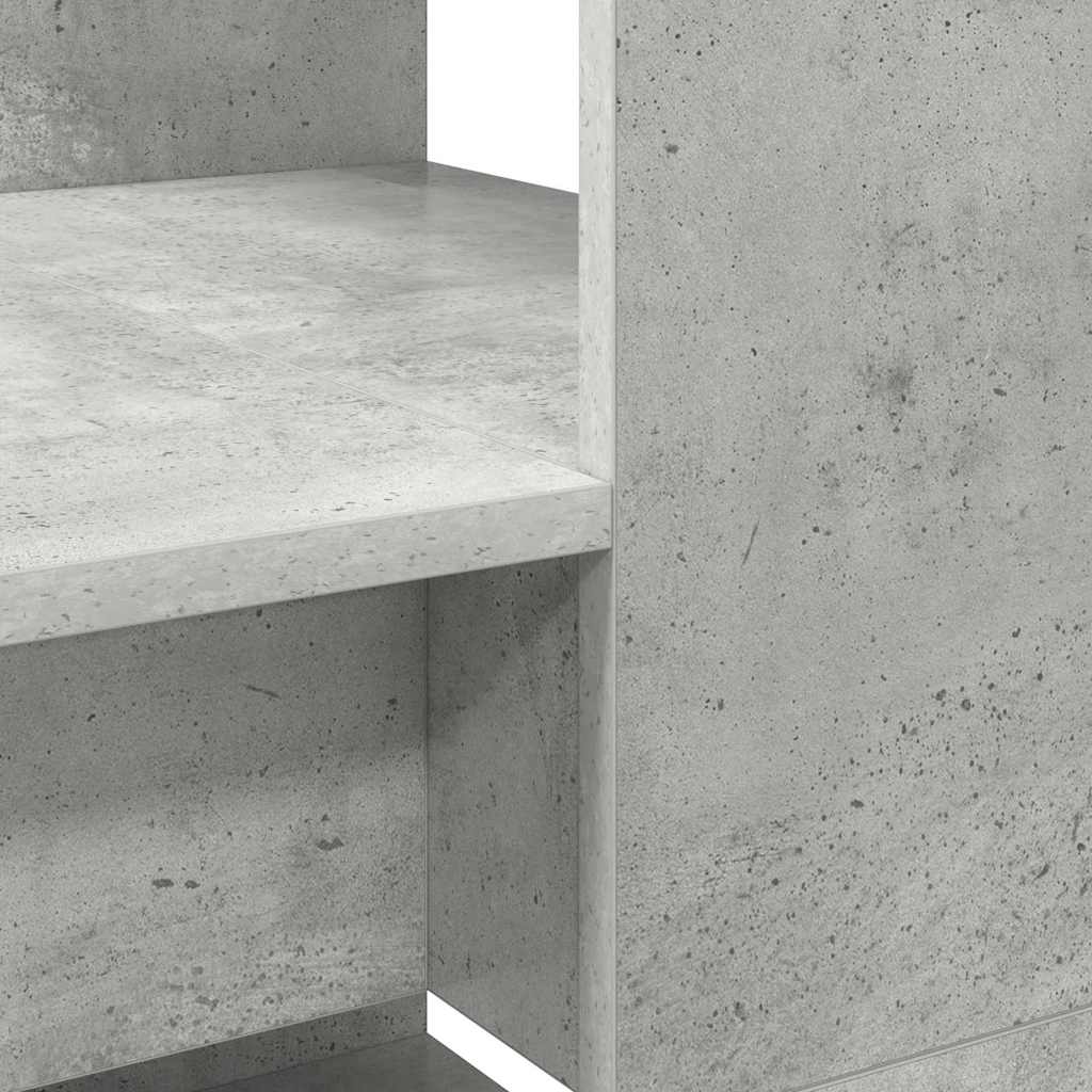 Desk Concrete Grey 113 x 54 x 120 cm Engineered Wood