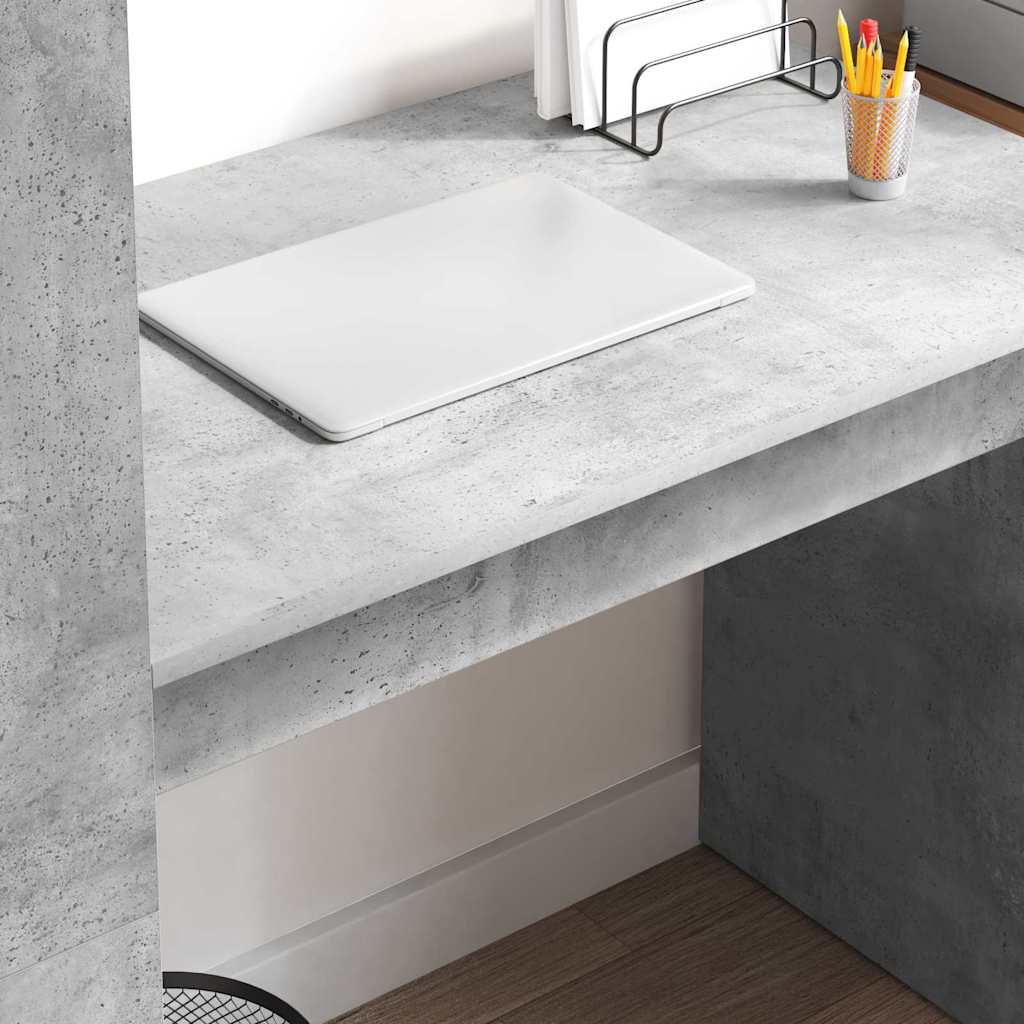 Desk Concrete Grey 113 x 54 x 120 cm Engineered Wood