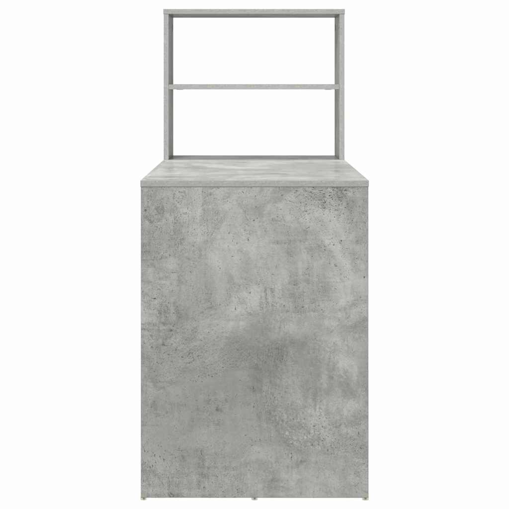 Desk Concrete Grey 113 x 54 x 120 cm Engineered Wood