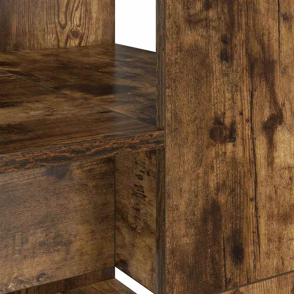 Desk Smoked Oak 113 x 54 x 120 cm Engineered Wood